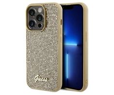 Dėklas GUESS GUHCP14XPMSDGSD IPHONE 14 PRO MAX 6,7 "GOLD / GOLD HARDCASE DISCO METAL SCRIPT