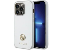 Apple iPhone 15 Pro Guess dėklas Strass Metal Logo (GUHCP15LPS4DGPS) sidabrinės spalvos