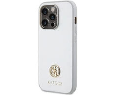 Apple iPhone 15 Pro Guess dėklas Strass Metal Logo (GUHCP15LPS4DGPS) sidabrinės spalvos