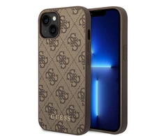 Dėklas GUESS GUHCP15MG4GFBR IPHONE 15 PLUS / 14 PLUS 6.7 "BRONZE / BROWN HARD CASE 4G METAL GOLD LOGO