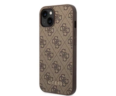 Dėklas GUESS GUHCP15MG4GFBR IPHONE 15 PLUS / 14 PLUS 6.7 "BRONZE / BROWN HARD CASE 4G METAL GOLD LOGO
