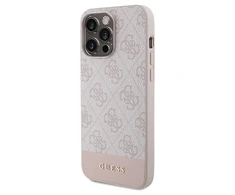 Dėklas Guess 4G Bottom Stripe Collection - Apple iPhone 15 Pro Max Case pink