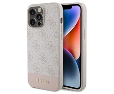 Dėklas Guess 4G Bottom Stripe Collection - Apple iPhone 15 Pro Max Case pink