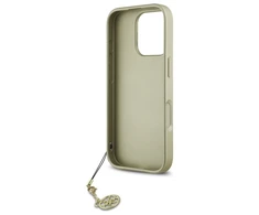 Guess GUHCP16LGF4GGR Apple iPhone 16 Pro 6.3" dėklas telefonui juodos spalvos 4G Charms Collection