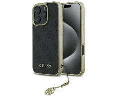 Guess GUHCP16XGF4GGR Apple iPhone 16 Pro Max 6.9" dėklas telefonui juodos spalvos 4G Charms Collection