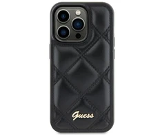 Samsung Galaxy S23 FE Guess dėklas Quilted Metal Logo (GUHCS23FEPSQSQSK) juodos spalvos