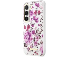 Samsung Galaxy S23 Guess Flower Collection dėklas (GUHCS23SHCFWST) baltos spalvos