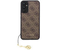 Guess GUHCSA34GF4GBR A34 5G A346 rudos spalvos harddėklas 4G Charms Collection