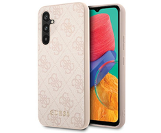 Guess 4G Metal Gold Logo - dėklas skirtas Samsung Galaxy A54 5G Rožinė