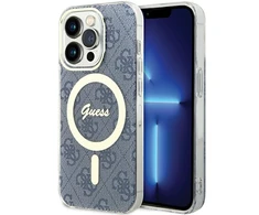 Apple iPhone 15 Pro Guess dėklas IML 4G MagSafe (GUHMP15LH4STB) mėlynos spalvos