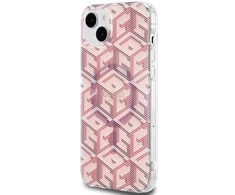 Dėklas GUESS GUHMP15MHGCUSTGP IPHONE 15 PLUS / 14 PLUS 6.7 "Rožinis / Rožinis HARDCASE IML GCUBE MAGSAFE