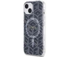 Dėklas GUESS GUHMP15SHGCUSTGK IPHONE 15/14/13 6.1 "Juodas / Juodas HARDCASE IML GCUBE MAGSAFE