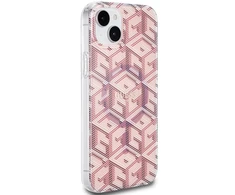 Dėklas GUESS GUHMP15SHGCUSTGP IPHONE 15/14/13 6.1 "Rožinis / Rožinis HARDCASE IML GCUBE MAGSAFE