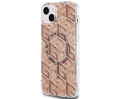 GUESS GUHMP15SHGCUSTGW IPHONE 15/14/13 6.1" RUDAS / RUDAS KIETAS DĖKLAS IML GCUBE MAGSAFE