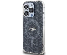 Dėklas GUESS GUHMP15XHGCUSTGK IPHONE 15 PRO MAX 6.7 "Juodas/Juodas HARDCASE IML GCUBE MAGSAFE