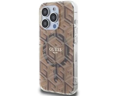 GUESS GUHMP15XHGCUSTGW IPHONE 15 PRO MAX 6.7" RUDAS/RUDAS KIETAS DĖKLAS IML GCUBE MAGSAFE