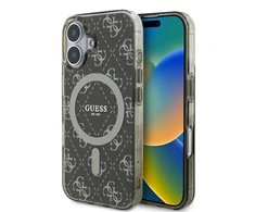Apple iPhone 16 Plus Guess IML 4G Background MagSafe (GUHMP16MH4DTEW) dėklas telefonui rudos spalvos
