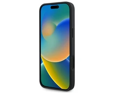 Guess GUHMP16SP4RPSK Apple iPhone 16 6.1" dėklas telefonui juodos spalvos 4G Printed Stripes MagSafe