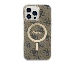 Guess GUHMP15XH4STW Apple iPhone 15 Pro Max6.7" rudos spalvos dėklas IML 4G MagSafe