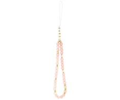 Guess IML Flowers Electro Pearl Strap MagSafe dėklas skirtas Apple iPhone 17 Pro rožinės spalvos