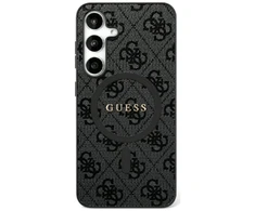 Guess PU Leather 4G Colored Ring MagSafe dėklas skirtas Samsung Galaxy S25 Ultra juodos spalvos