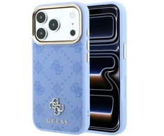 Dėklas Guess Peony 4G Small Logo MagSafe Case for iPhone 18 Pro / 17 Pro - Light Mėlyna