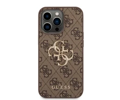 Dėklas GUESS GUHCP14X4X4GBBB IPHONE 14 PRO MAX 6.7 "BRONZE/BROWN HARDCASE 4G BIG METAL LOGO