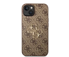 Dėklas GUESS GUHCP14S4S4GBBB IPHONE 14/15/13 6.1 "BRONZE / BROWN HARDCASE 4G BIG METAL LOGO
