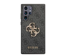 Guess GUHCS22L4GMGGR Samsung Galaxy S908 S22 Ultra dėklas telefonui pilkos spalvos 4G Big Metal Logo