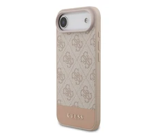 Guess PU 4G Stripe dėklas skirtas Apple iPhone Air Rožinė