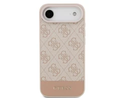 Guess PU 4G Stripe dėklas skirtas Apple iPhone Air Rožinė