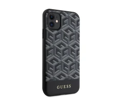 Apple iPhone 11 Guess dėklas GCube Stripes MagSafe (GUHMN61HGCFSEK) juodos spalvos