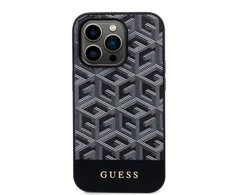 Apple iPhone 14 Pro Max Guess dėklas GCube Stripes MagSafe (GUHMP14XHGCFSEK) juodos spalvos