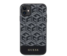Apple iPhone 11 Guess dėklas GCube Stripes MagSafe (GUHMN61HGCFSEK) juodos spalvos
