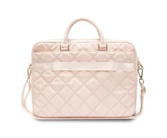 Nešiojamo kompiuterio krepšys 16" Guess Quilted 4G (GUCB15ZPSQSSGP) rožinės spalvos