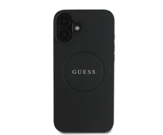 Guess PU Grained Classic Logo MagSafe Apple iPhone 16 Plus dėklas telefonui juodos spalvos