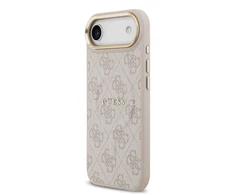 „Guess 4G PU Classic Logo MagSafe“ dėklas, skirtas „iPhone 17 Air“ - Rožinė
