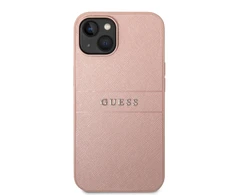 Dėklas GUESS GUHCP14MPSASBPI IPHONE 14 PLUS / 15 PLUS 6.7 "Rožinis / Rožinis SAFFIANO STRAP