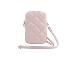 Guess krepšys su užtrauktuku Quilted 4G (GUWBZPSQSSGP) rožinės spalvos