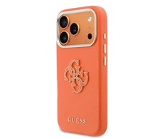 Dėklas GUESS case for IPHONE 17 Pro Max GUHCP17X5PS4RGGO (PU FW Resin Logo) oranžinis