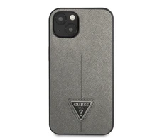 Dėklas GUESS GUHCP13SPSATLG IPHONE 13 MINI 5.4 "Sidabrinis/Sidabrinis HARDCASE SAFFIANOTRIANGLE LOGO
