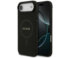 Guess Saffiano Classic Logo MagSafe dėklas skirtas Apple iPhone Air juodos spalvos