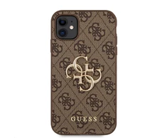 Dėklas GUHCN614GMGBR Guess PU 4G Metal Logo Case for iPhone 11 Brown