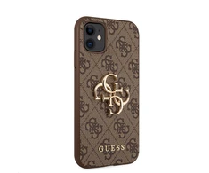 Dėklas GUHCN614GMGBR Guess PU 4G Metal Logo Case for iPhone 11 Brown