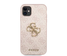 Dėklas GUHCN614GMGPI Guess PU 4G Metal Logo Case for iPhone 11 Rožinė