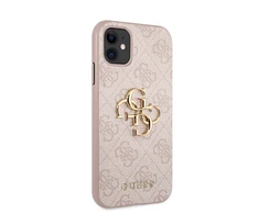 Dėklas GUHCN614GMGPI Guess PU 4G Metal Logo Case for iPhone 11 Rožinė