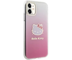 Apple iPhone 11 Hello Kitty dėklas IML Gradient Electrop Kitty Head (HKHCN61HDGKEP) rožinės spalvos