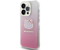 Apple iPhone 13 Pro Max Hello Kitty dėklas IML Gradient Electrop Kitty Head (HKHCP13XHDGKEP) rožinės spalvos