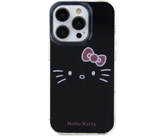 Apple iPhone 13 Pro Max Hello Kitty dėklas IML Kitty Face (HKHCP13XHKHLK) juodos spalvos