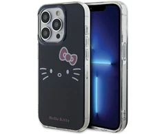 Apple iPhone 13 Pro Max Hello Kitty dėklas IML Kitty Face (HKHCP13XHKHLK) juodos spalvos